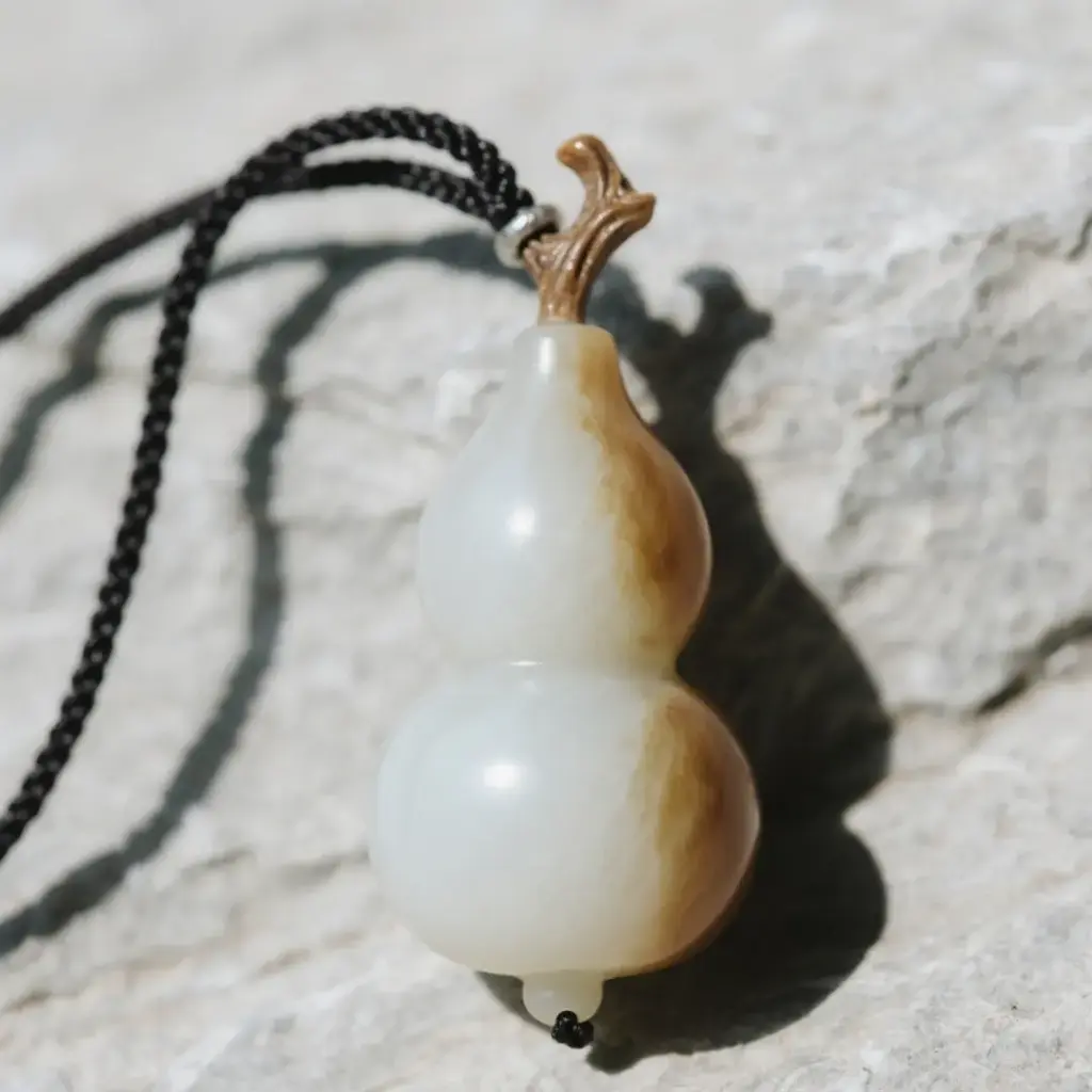 玉石葫蘆吊墜項鏈