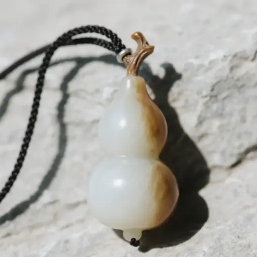 玉石葫蘆吊墜項鏈
